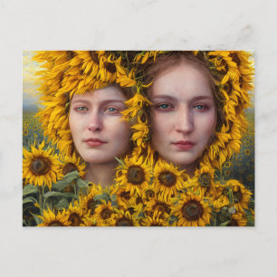 The Sunflower Women Postcard
