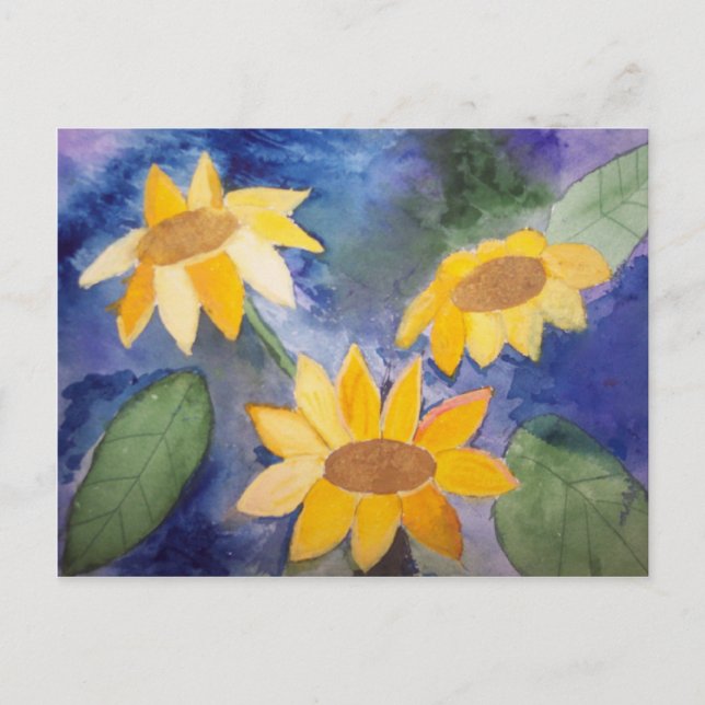 The Sunflowers Postcard (Front)