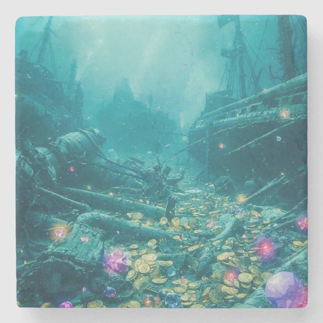 The Sunken Myth  Stone Coaster (Front)