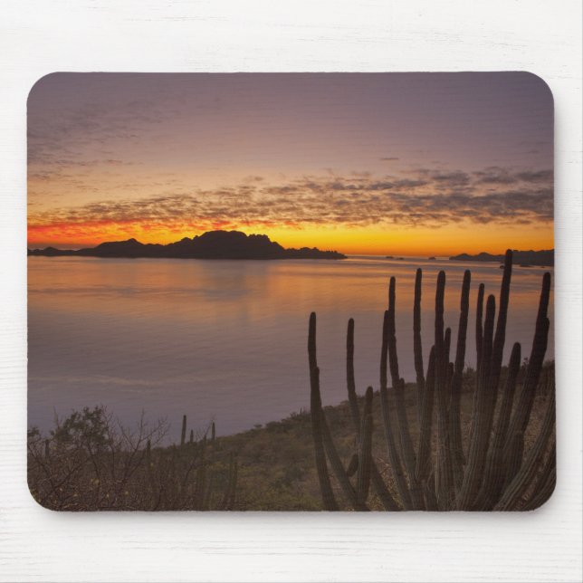 The sunrise over Isla Danzante in the Gulf of 2 Mouse Mat (Front)