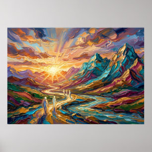 The Sunrise Road of Spirit Renewal Wall Art