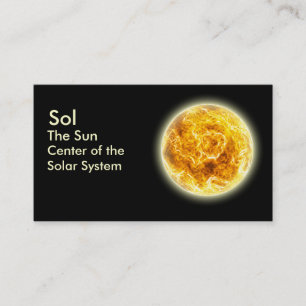 The Sun's Business Card