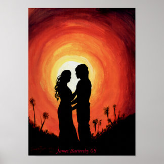 The sunset embrace poster