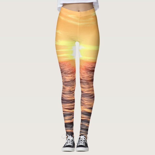 The sunset ocean leggings (Front)