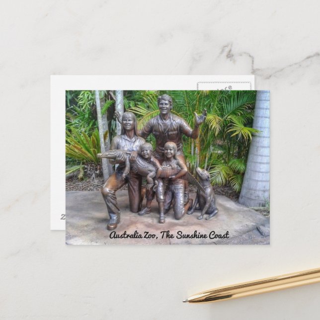 The Sunshine Coast Australia Zoo Postcard (Front/Back In Situ)