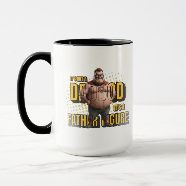  The Super Dad Bod: It's a Father Figure! Mug (Left)