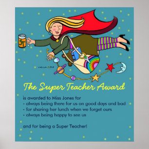 The Super Teacher Award Poster