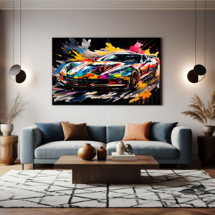 The Supercar in Motion Canvas Print
