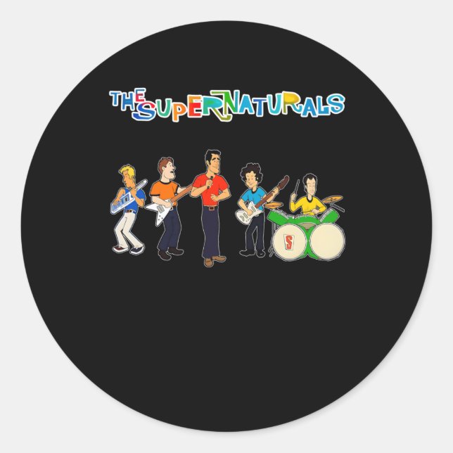 The Supernaturals  Classic Round Sticker (Front)