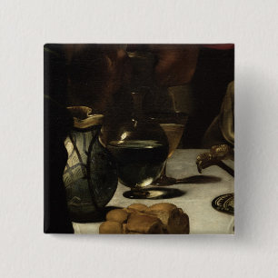 The Supper at Emmaus, 1601 15 Cm Square Badge
