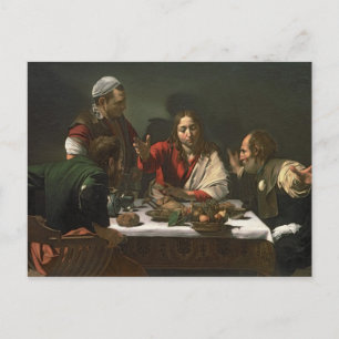 The Supper at Emmaus, 1601 2 Postcard