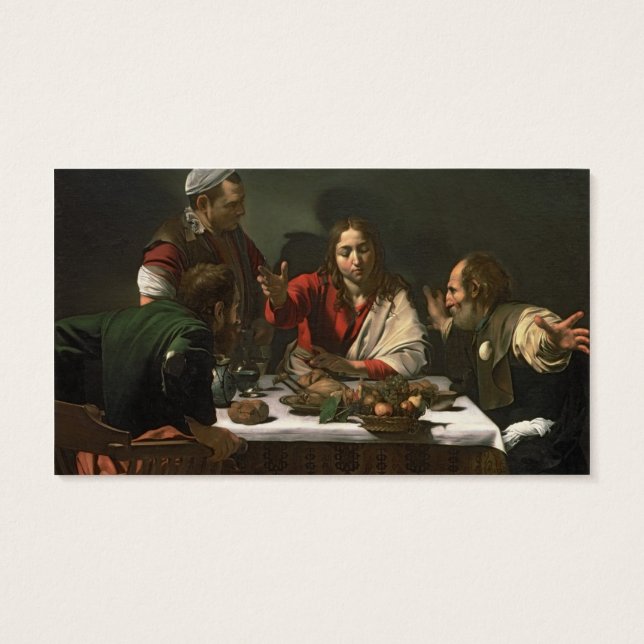 The Supper at Emmaus, 1601 (oil and tempera) (Back)