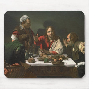 The Supper at Emmaus, 1601 (oil and tempera) Mouse Mat