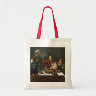 The Supper at Emmaus, 1601 (oil and tempera) Tote Bag