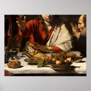 The Supper at Emmaus, 1601 Poster