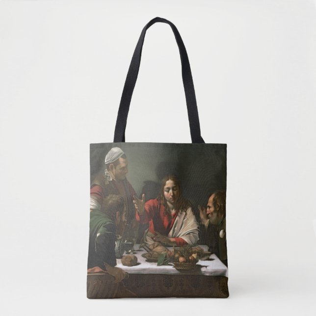 The Supper at Emmaus, 1601 Tote Bag (Front)