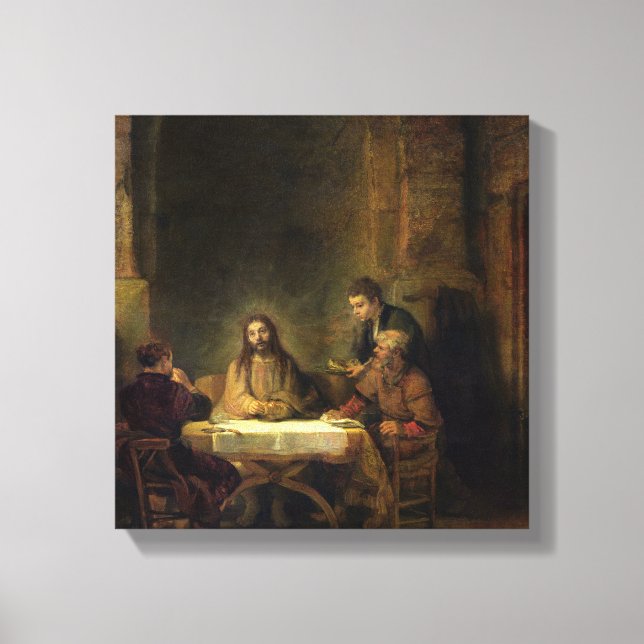 The Supper at Emmaus, 1648 Canvas Print (Front)