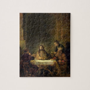 The Supper at Emmaus, 1648 (oil on panel) Jigsaw Puzzle