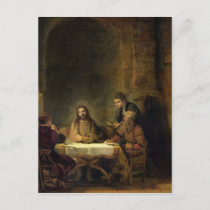 The Supper at Emmaus, 1648 Postcard