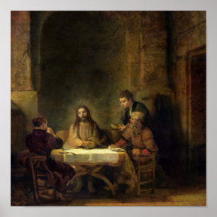 The Supper at Emmaus, 1648 Poster