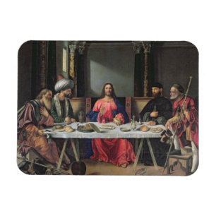 The Supper at Emmaus (oil on panel) Magnet