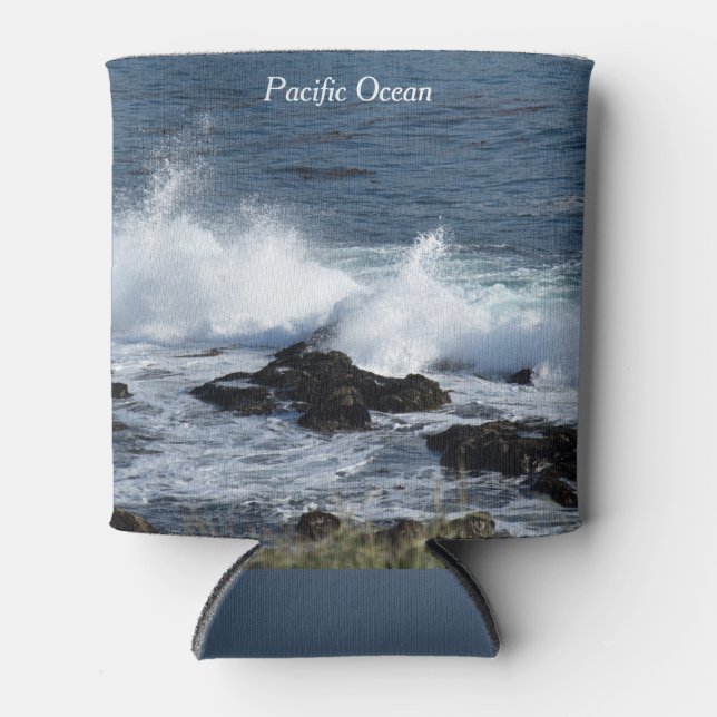 The surf of the Pacific Ocean     Can Cooler (Front)