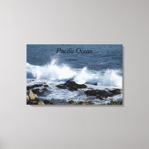 The surf of the Pacific Ocean Canvas Print