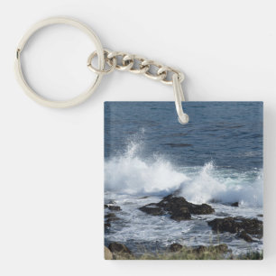 The surf of the Pacific Ocean Key Ring