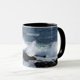 The surf of the Pacific Ocean Mug