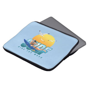 The Surfer Rides the Wave 13" Laptop Sleeve (F)