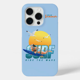The Surfer Rides the Wave (F) iPhone 15 Pro Case