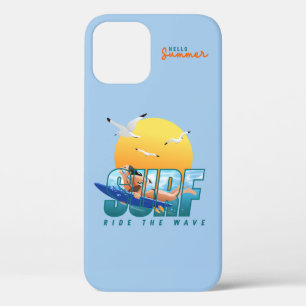 The Surfer Rides the Wave (F) iPhone 12 Case