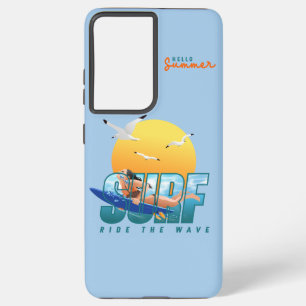 The Surfer Rides the Wave   (F) Samsung Galaxy Case