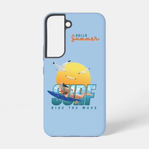 The Surfer Rides the Wave (F) Samsung Galaxy Case