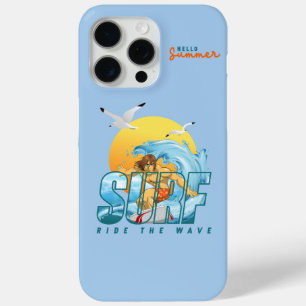 The Surfer Rides the Wave (M) iPhone 15 Pro Max Case