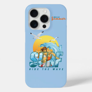 The Surfer Rides the Wave   (M) iPhone 15 Pro Case