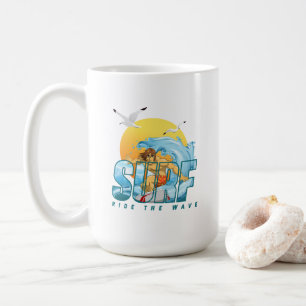 The Surfer Rides the Wave   (M) Classic Mug #15