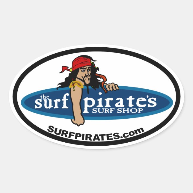 the surfpirate's SURF SHOP sticker (4) (Front)