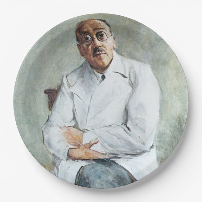 The Surgeon (by Max Liebermann) Paper Plate (Front)