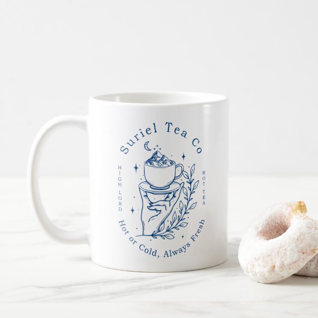 The Suriel Tea Co Company ACOTAR Velaris 1WH2 Coffee Mug (With Donut)