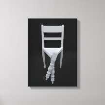 The surreal chair with crossed legs 