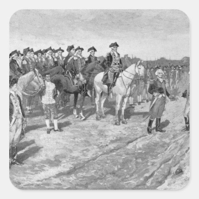 The Surrender of Cornwallis at Yorktown Square Sticker (Front)