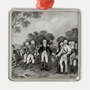 The Surrender of General Burgoyne Saratoga Metal Tree Decoration