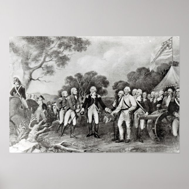 The Surrender of General Burgoyne Saratoga Poster (Front)