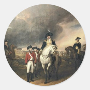 The Surrender of Lord Cornwallis at Yorktown John Classic Round Sticker