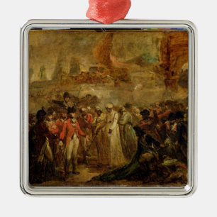 The Surrender of the Two Sons of Tipu Sahib (1749- Metal Tree Decoration