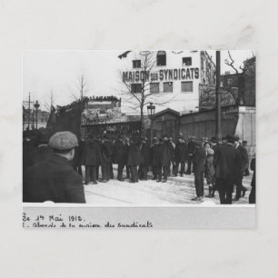The surroundings of the Maison des Syndicats, Postcard