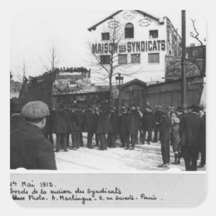 The surroundings of the Maison des Syndicats, Square Sticker