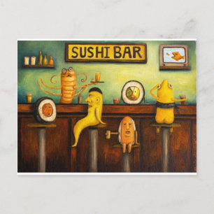 The Sushi Bar Postcard