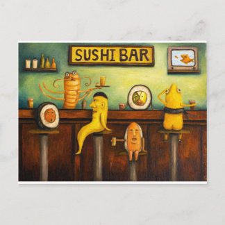 The Sushi Bar Postcard